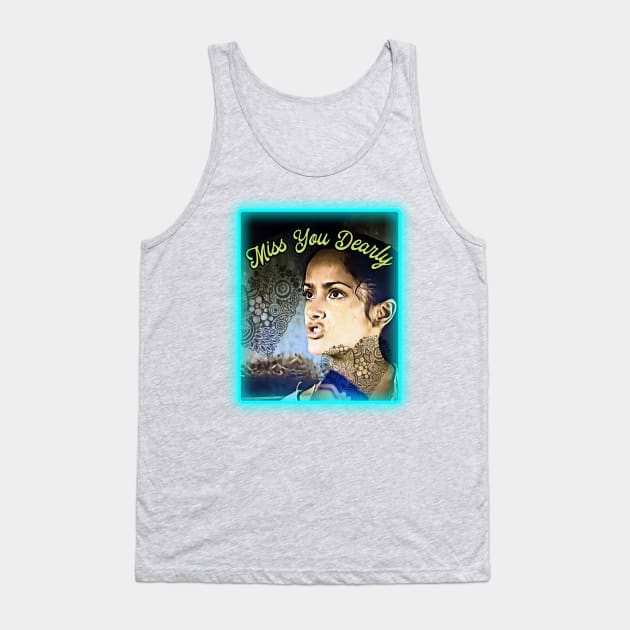 Miss You Dearly (lacey woman's face) Tank Top by PersianFMts